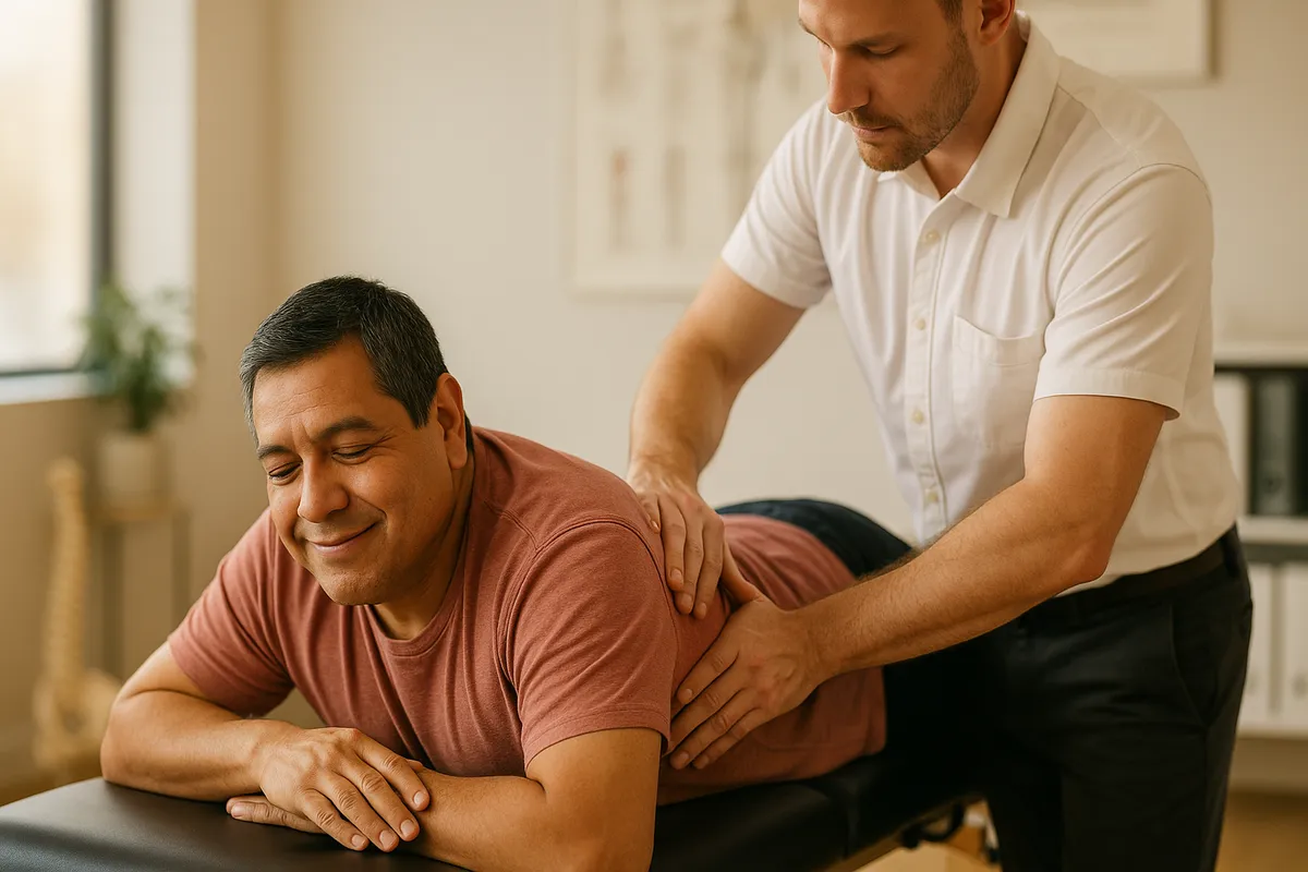 Paciente recibiendo tratamiento de hernia de disco en Elizabeth NJ